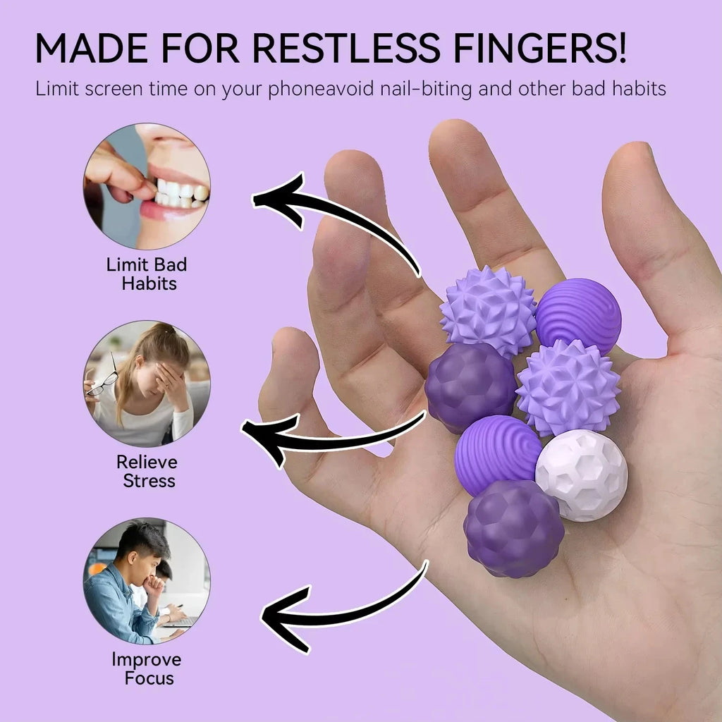 Magnetic Silicone Sensory Balls – Fidget & Stress Relief Toy for Adults & Kids