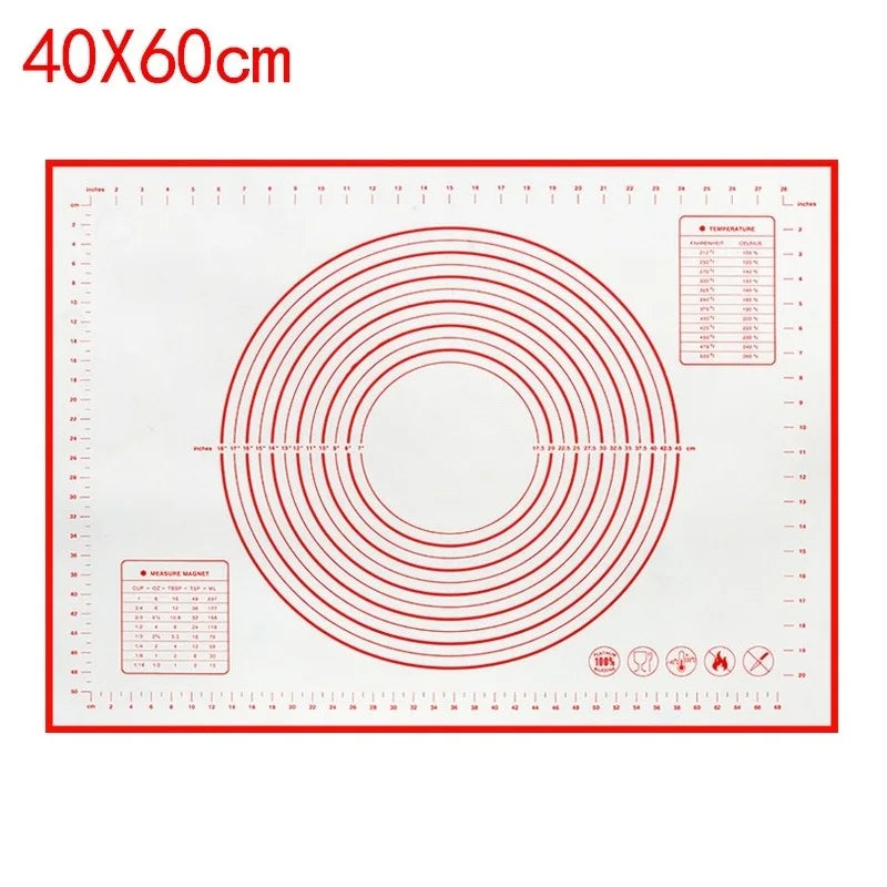 Silicone Baking Mat & Kneading Pad – Non-Stick Dough Mat for Pizza, Bread & Pastry