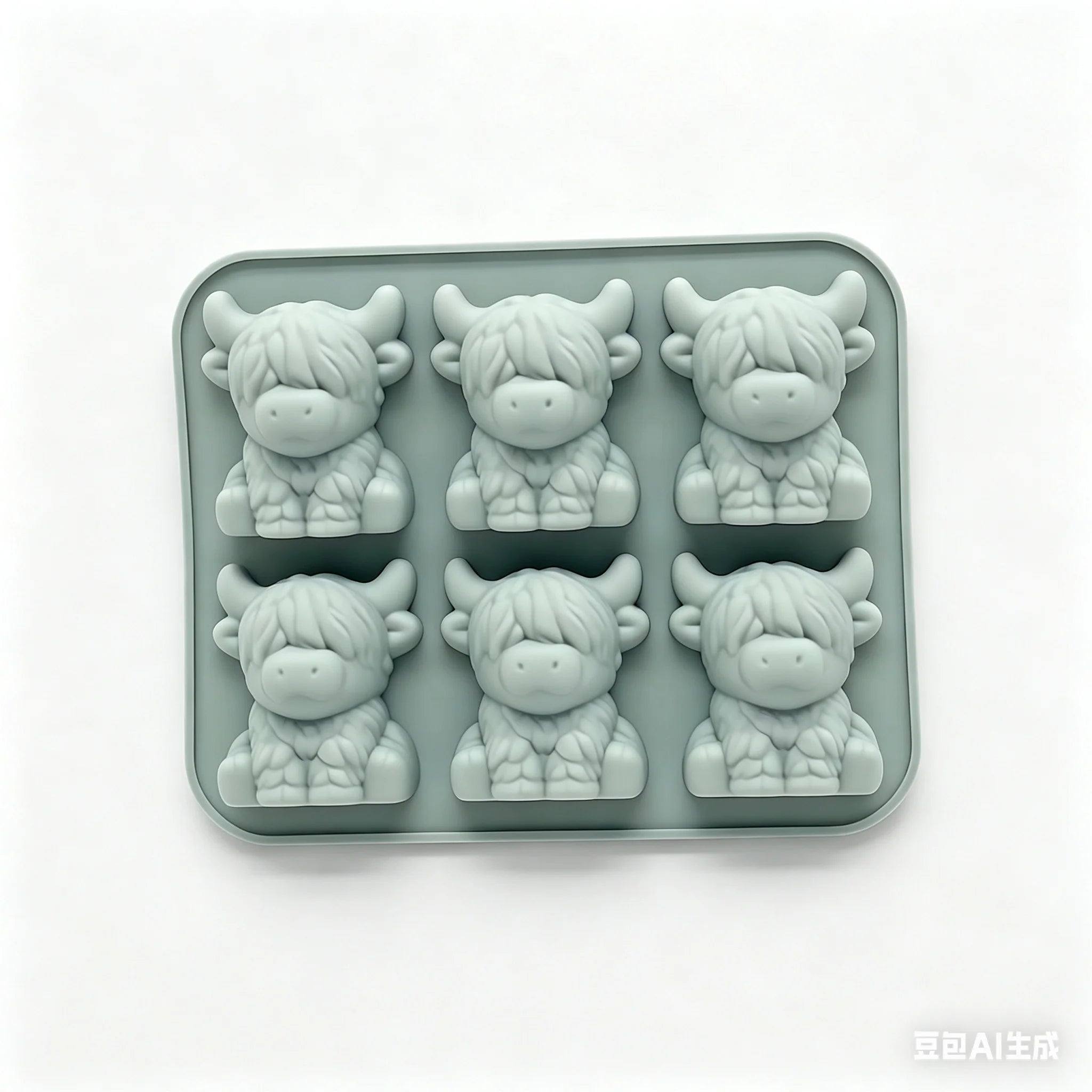 Highland Cow Silicone Mold – Ice Cubes, Chocolate & Crafts