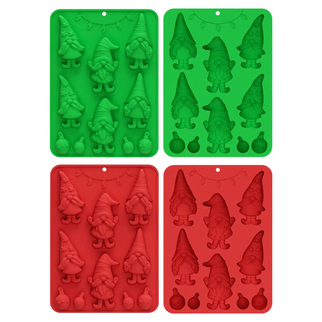 Christmas 3D Gnome Silicone Mold - Chocolate, Candy & Resin Crafting