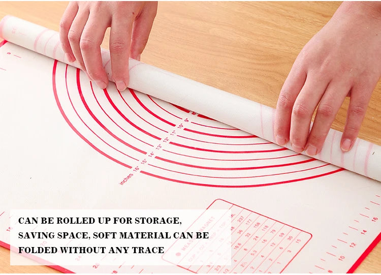 Silicone Baking Mat & Kneading Pad – Non-Stick Dough Mat for Pizza, Bread & Pastry
