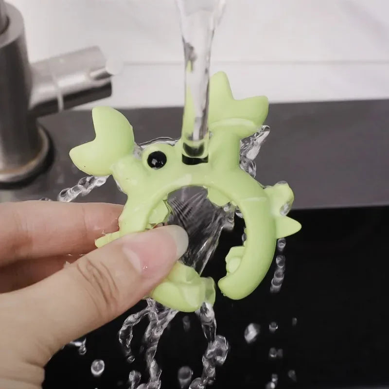 Silicone Crab Spoon Rest & Pot Clip – Heat-Resistant Kitchen Holder