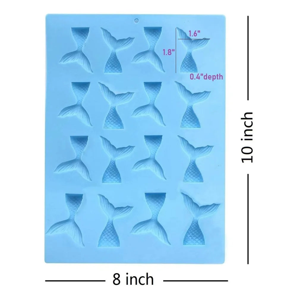 Mermaid Tail Silicone Mold – Cake, Chocolate, Resin & Soap