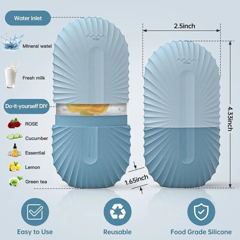 Silicone Ice Face Roller – Puffiness Relief, Pore Tightening & Glow