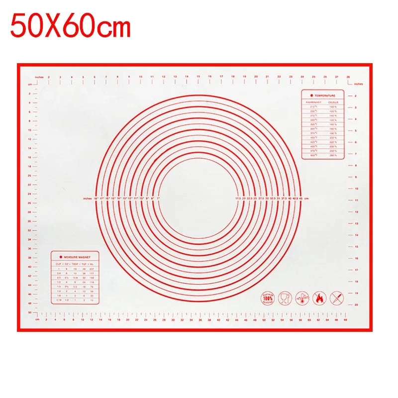 Silicone Baking Mat & Kneading Pad – Non-Stick Dough Mat for Pizza, Bread & Pastry