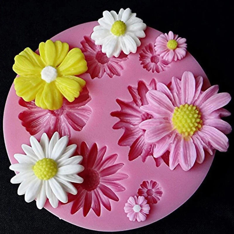 3D Silicone Flower Mold – Fondant, Chocolate & Resin
