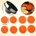 8-Piece Halloween Cookie Cutter & Stamp Set – Magnetic DIY Baking Mold
