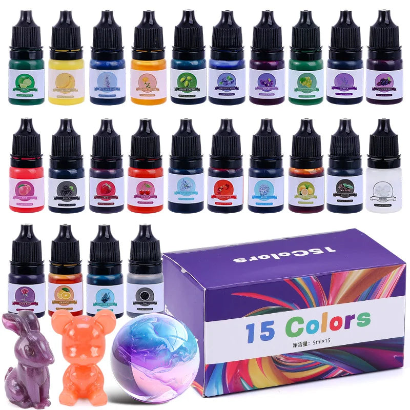 Epoxy Resin Color Pigment Set – 24 Vivid Colors for Jewelry, Art & DIY Crafts