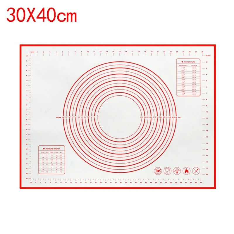 Silicone Baking Mat & Kneading Pad – Non-Stick Dough Mat for Pizza, Bread & Pastry