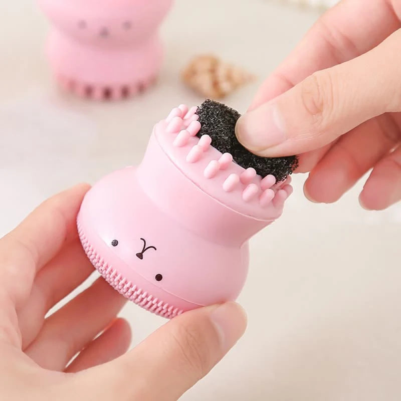 Silicone Face Cleansing Brush – Deep Pore Scrubber & Exfoliator