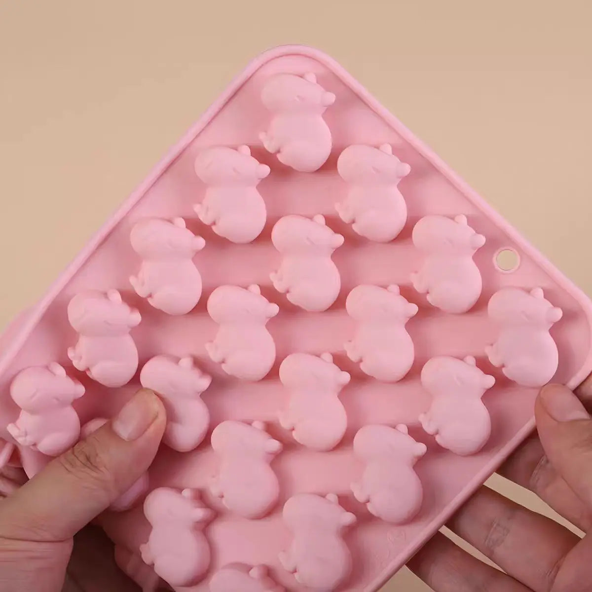 Capybara Silicone Mold – Chocolate, Gummy, Ice Cube & Soap Mold