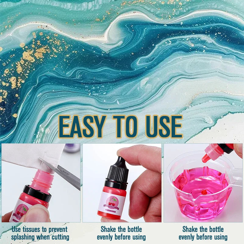 Epoxy Resin Color Pigment Set – 24 Vivid Colors for Jewelry, Art & DIY Crafts