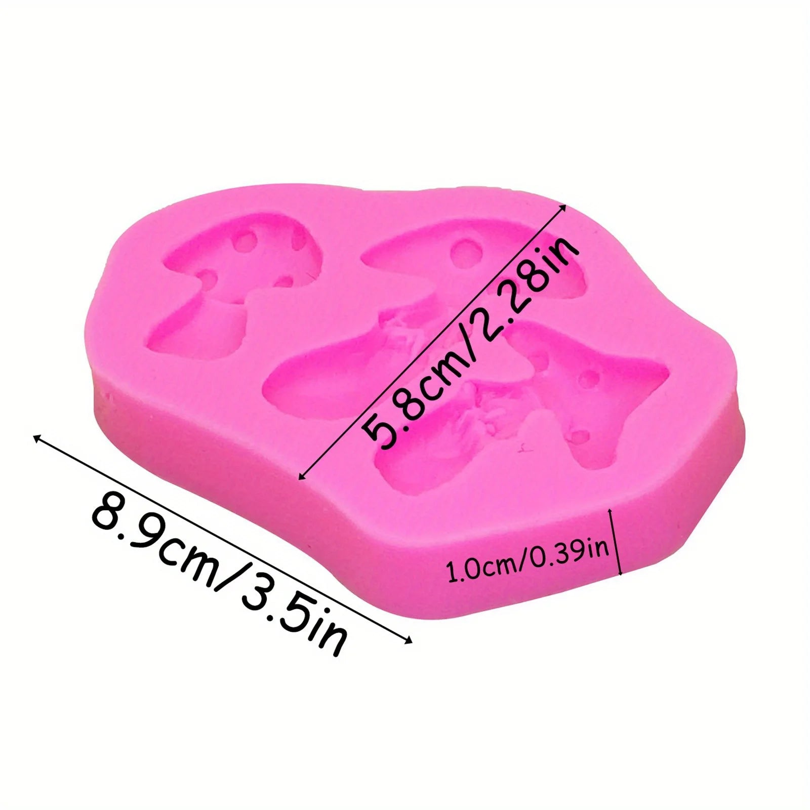 Mushroom Silicone Mold – Chocolate, Soap, Candy & Resin Baking Mold
