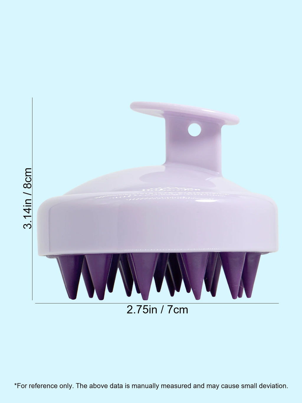 Silicone Scalp Massager Brush – Shampoo, Hair & Body Massage