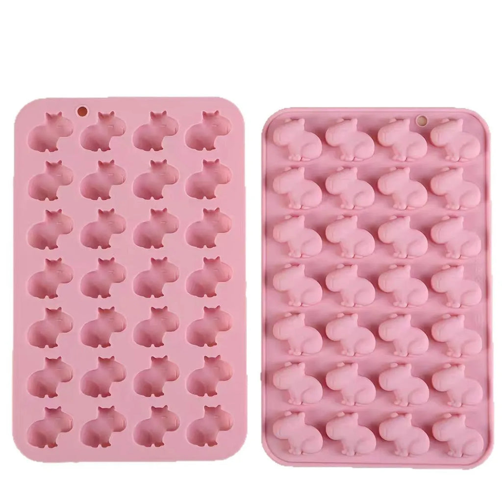 Capybara Silicone Mold – Chocolate, Gummy, Ice Cube & Soap Mold