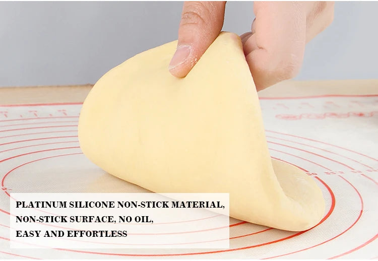 Silicone Baking Mat & Kneading Pad – Non-Stick Dough Mat for Pizza, Bread & Pastry
