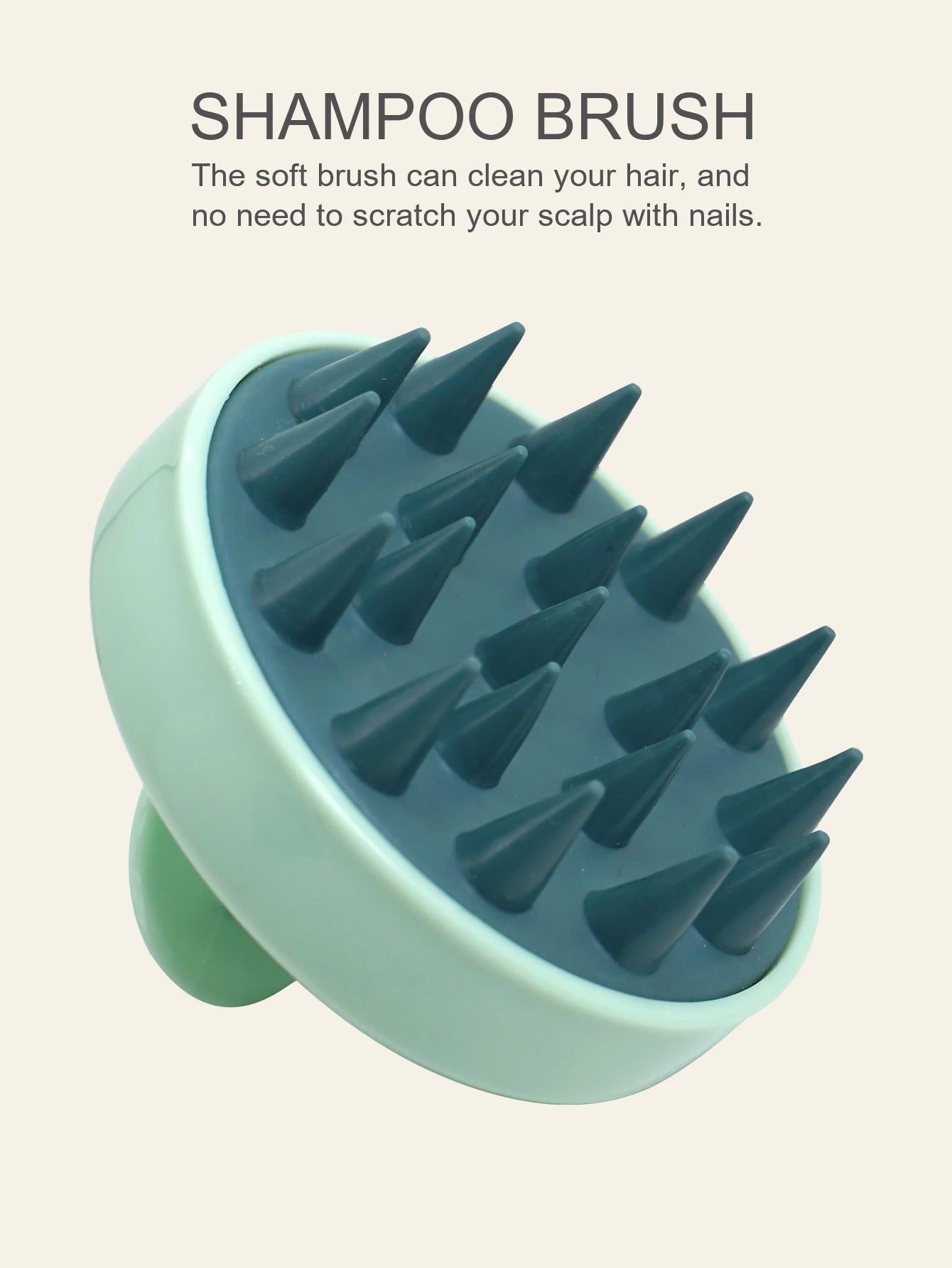 Silicone Scalp Massager Brush – Shampoo, Hair & Body Massage