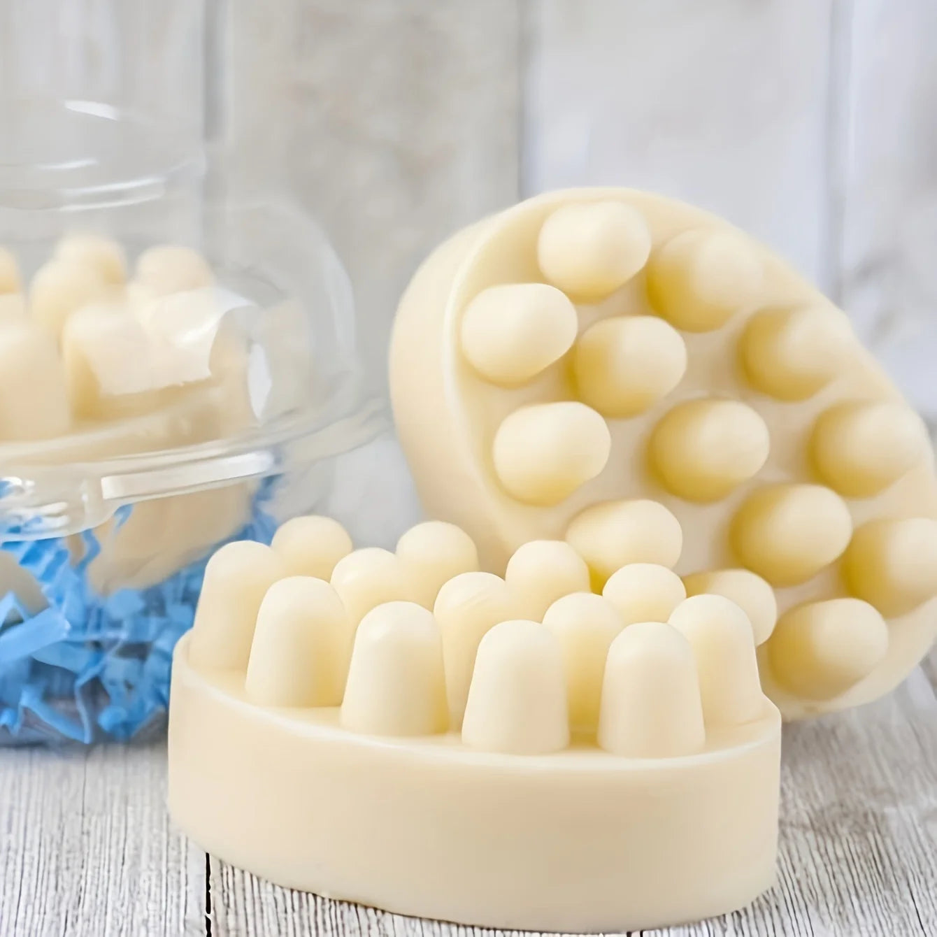 3D Silicone Massage Soap Bar Mold – Handmade Therapy Bar