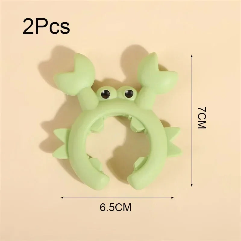 Silicone Crab Spoon Rest & Pot Clip – Heat-Resistant Kitchen Holder