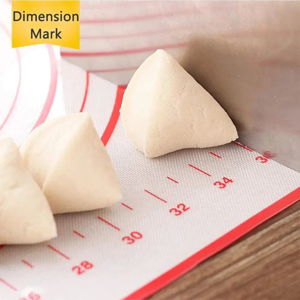 Silicone Baking Mat & Kneading Pad – Non-Stick Dough Mat for Pizza, Bread & Pastry
