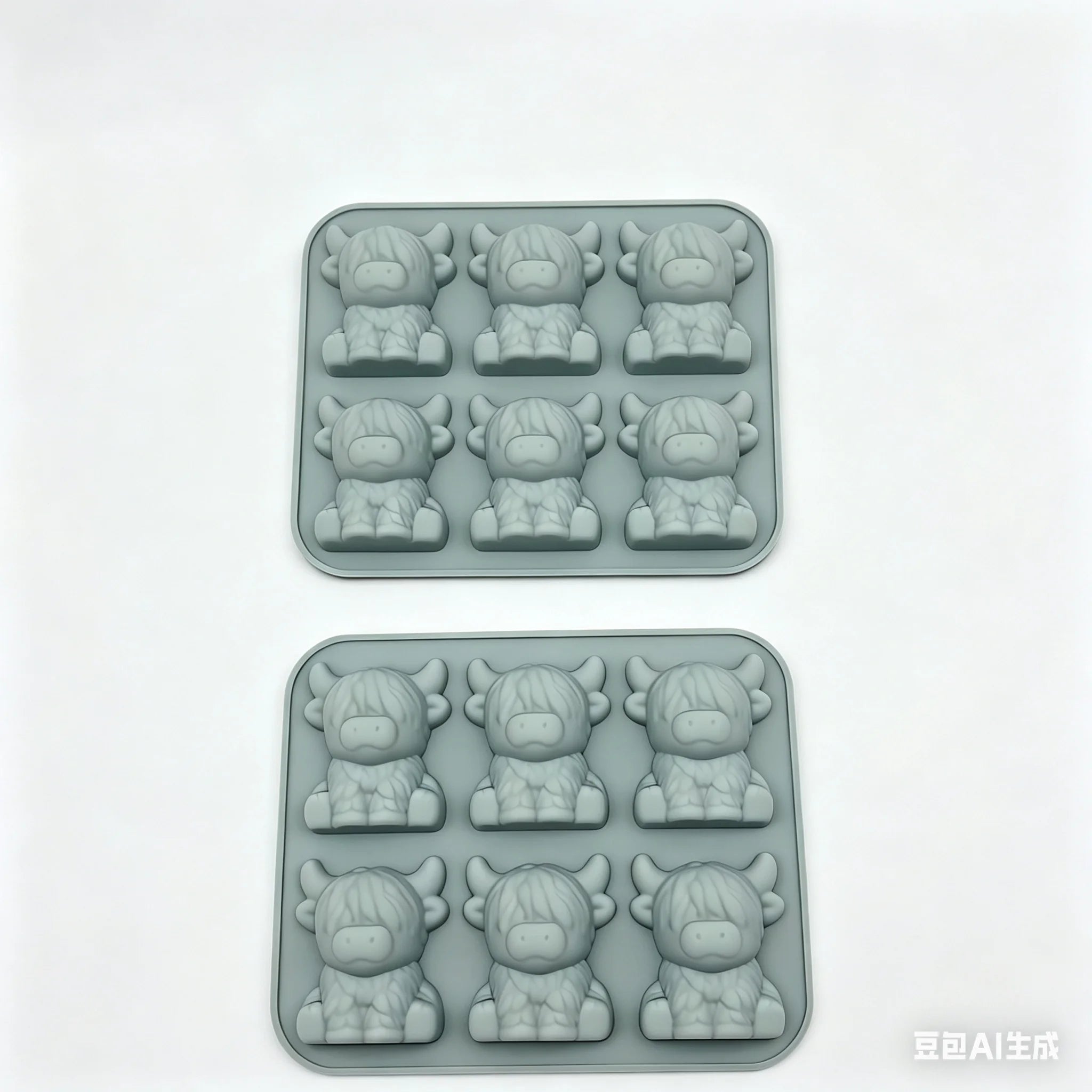 Highland Cow Silicone Mold – Ice Cubes, Chocolate & Crafts