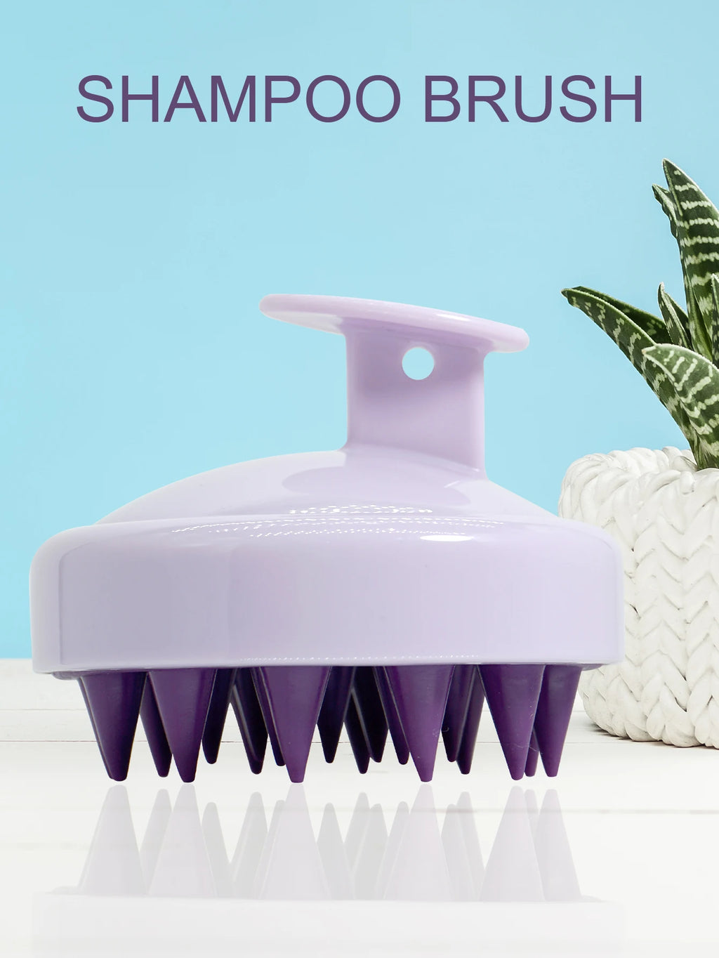 Silicone Scalp Massager Brush – Shampoo, Hair & Body Massage