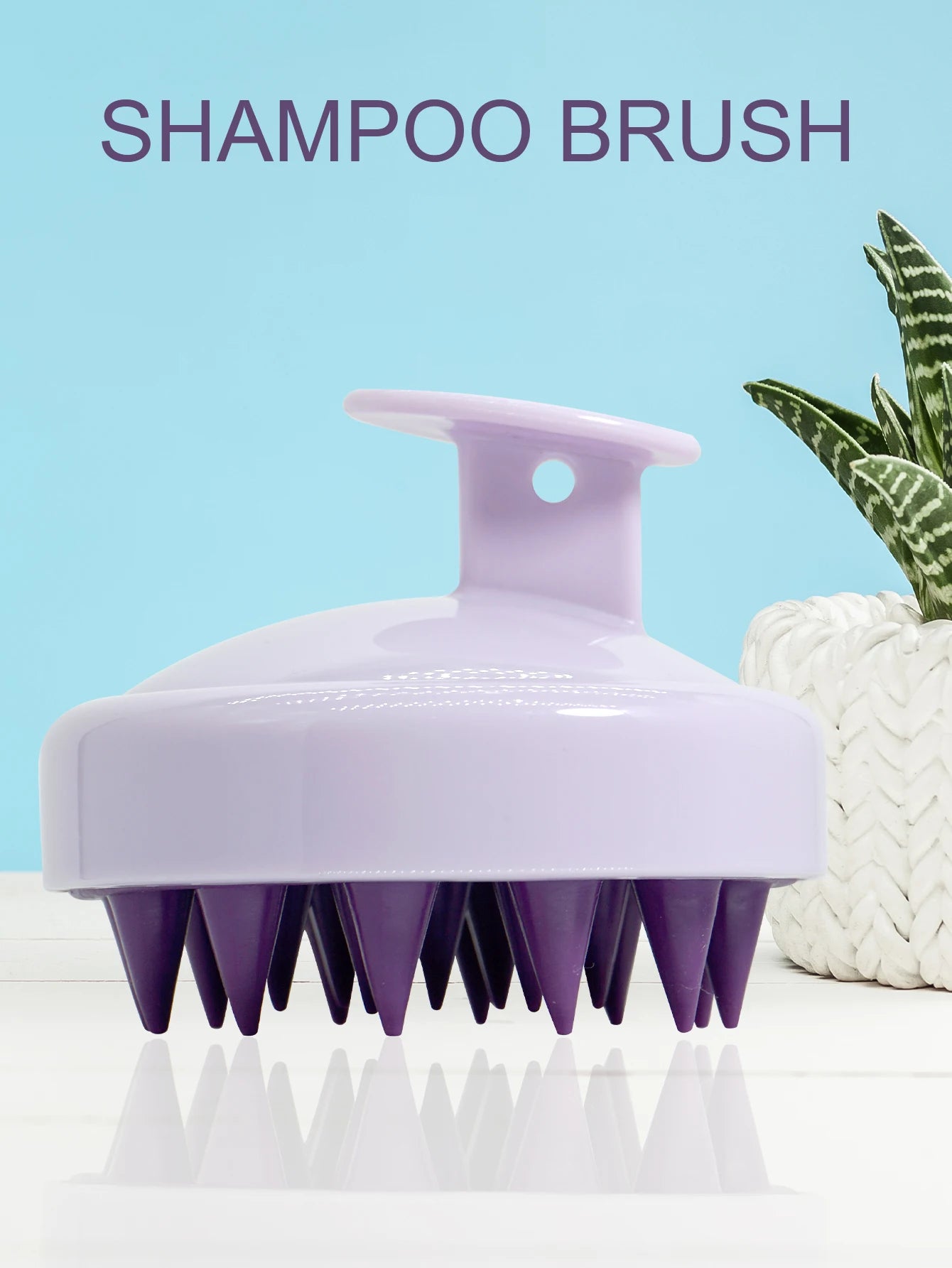 Silicone Scalp Massager Brush – Shampoo, Hair & Body Massage