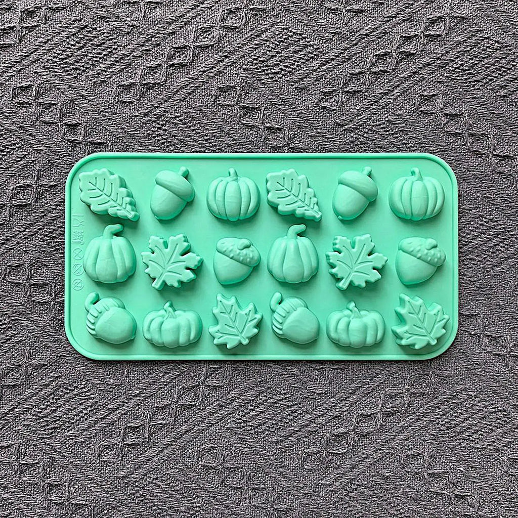 Mini Fall Silicone Mold Set - Pumpkin, Leaves & Acorn