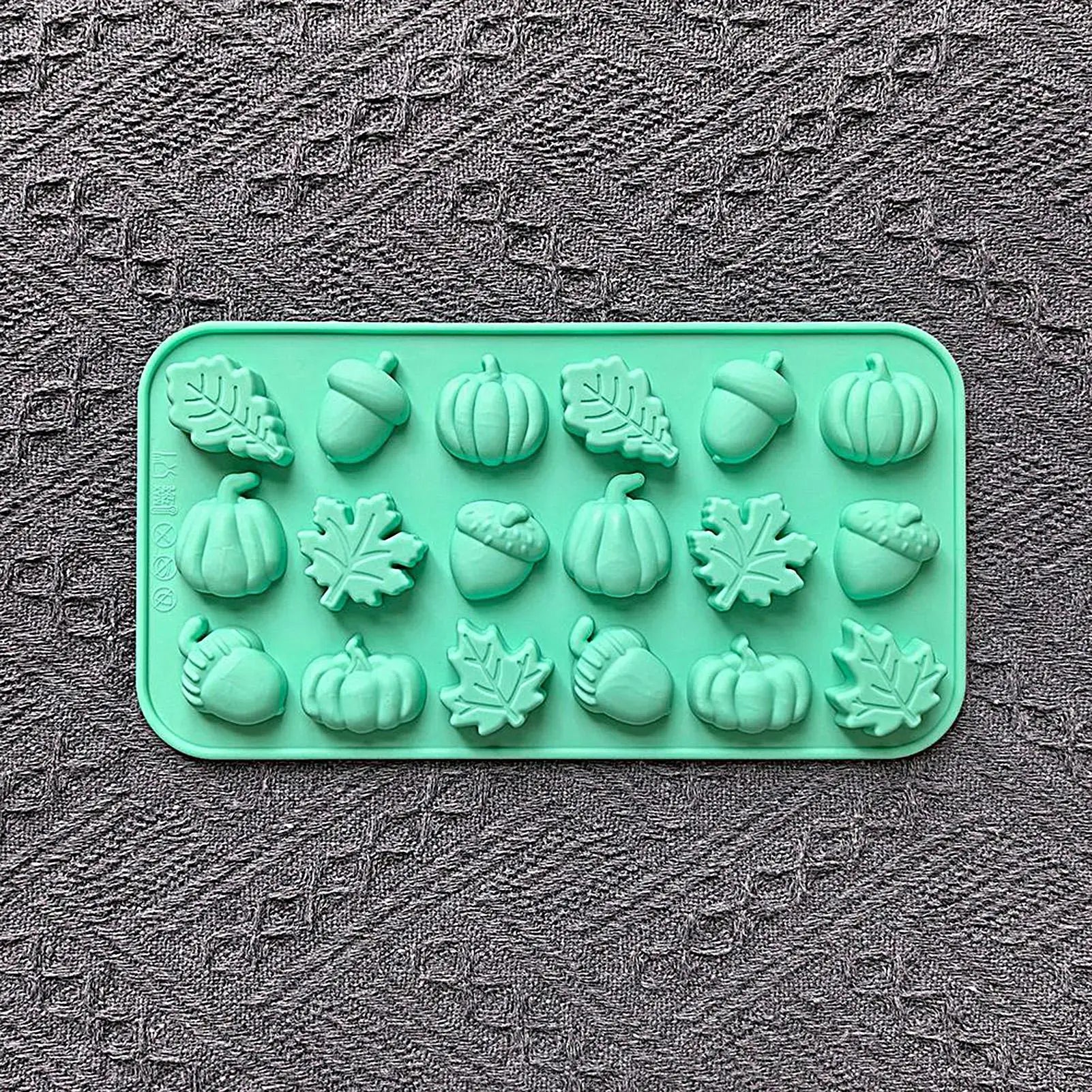 Mini Fall Silicone Mold Set - Pumpkin, Leaves & Acorn