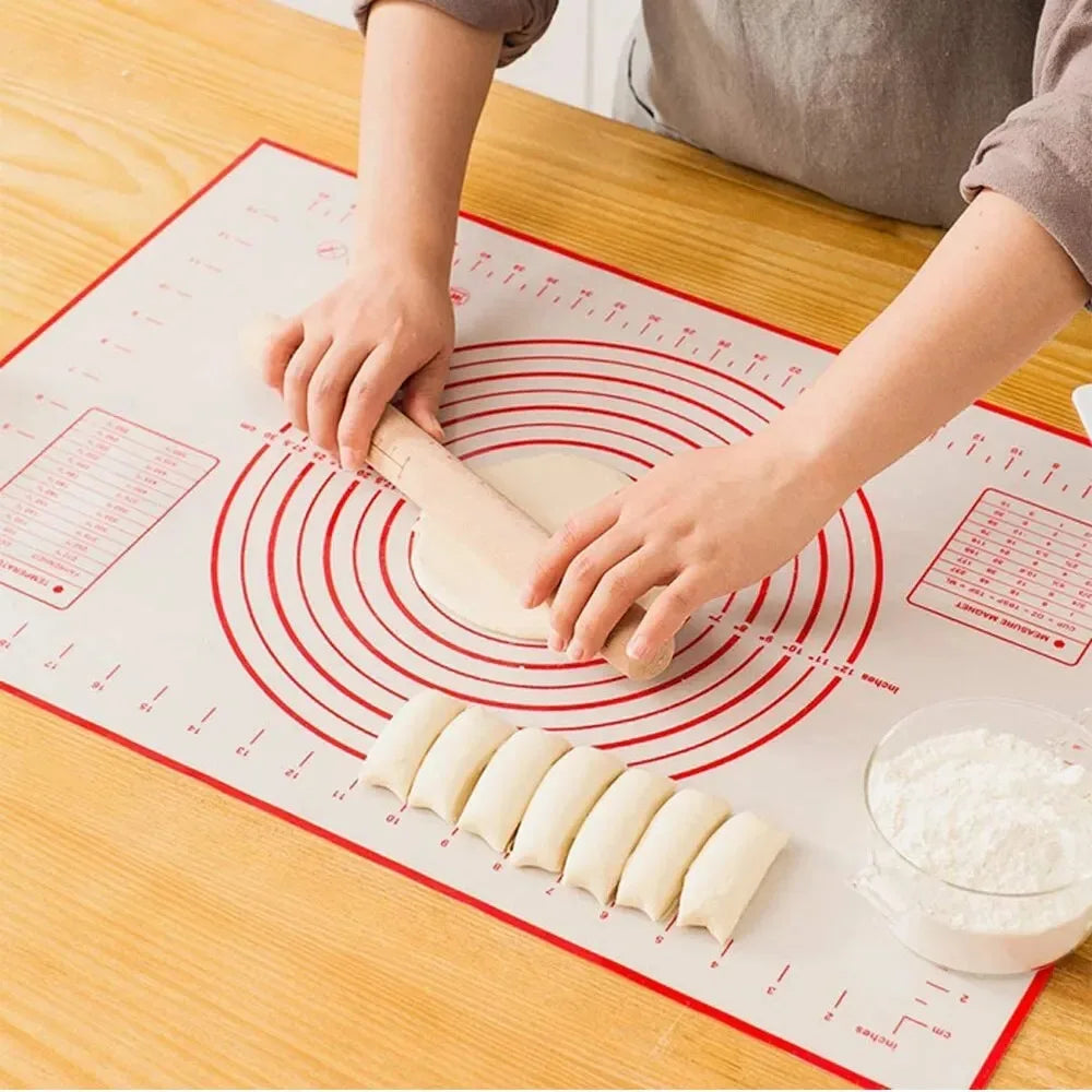 Silicone Baking Mat & Kneading Pad – Non-Stick Dough Mat for Pizza, Bread & Pastry