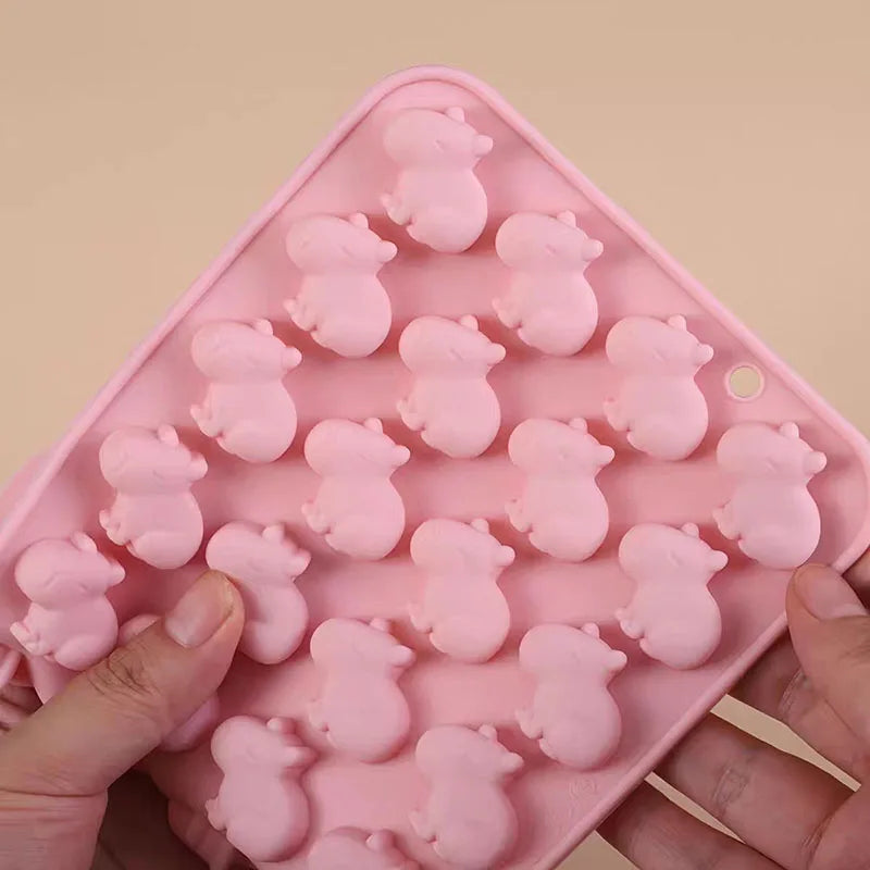 Capybara Silicone Mold – Chocolate, Gummy, Ice Cube & Soap Mold