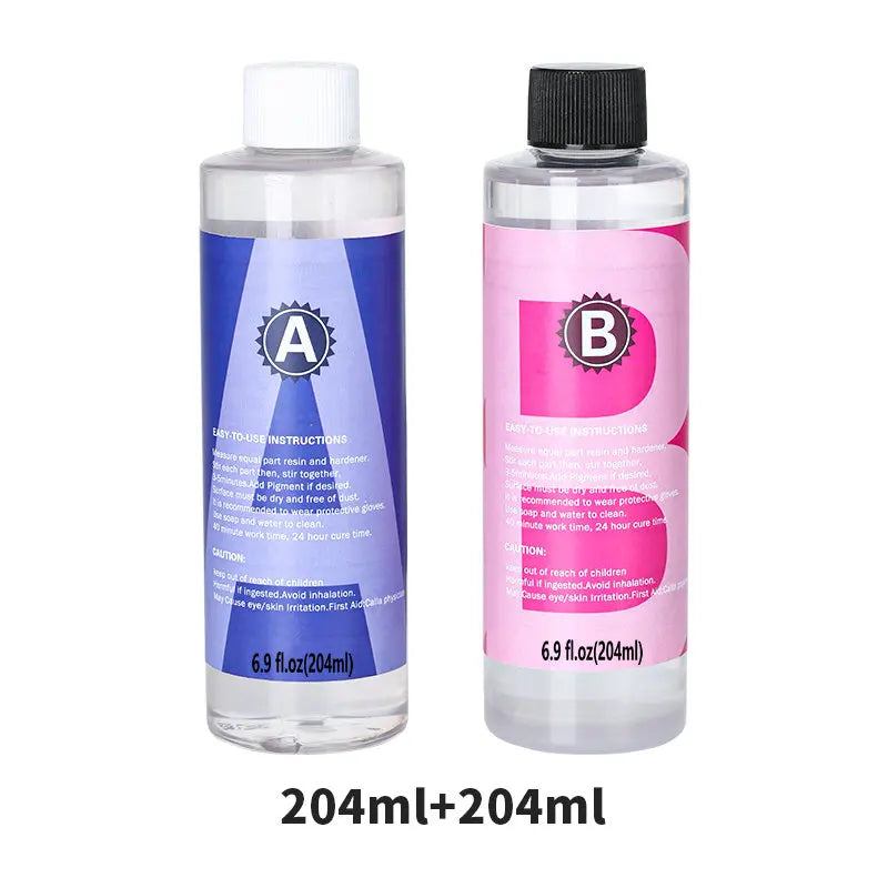 Crystal Clear Epoxy Resin Kit – High Gloss Coating & Casting for Jewelry, Art & Crafts