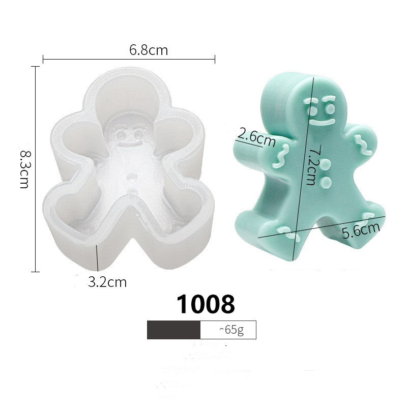 Holiday Silicone Mold - Gingerbread Man, Christmas Tree & Reindeer