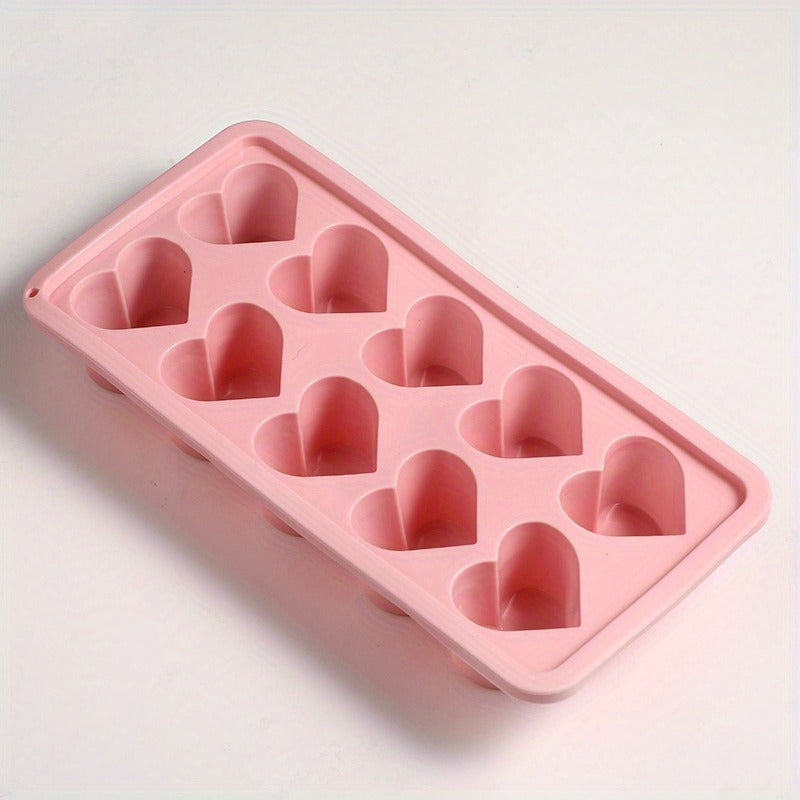 Heart-Shaped Love Ice Cube Mold – Flexible Silicone, Easy-Release