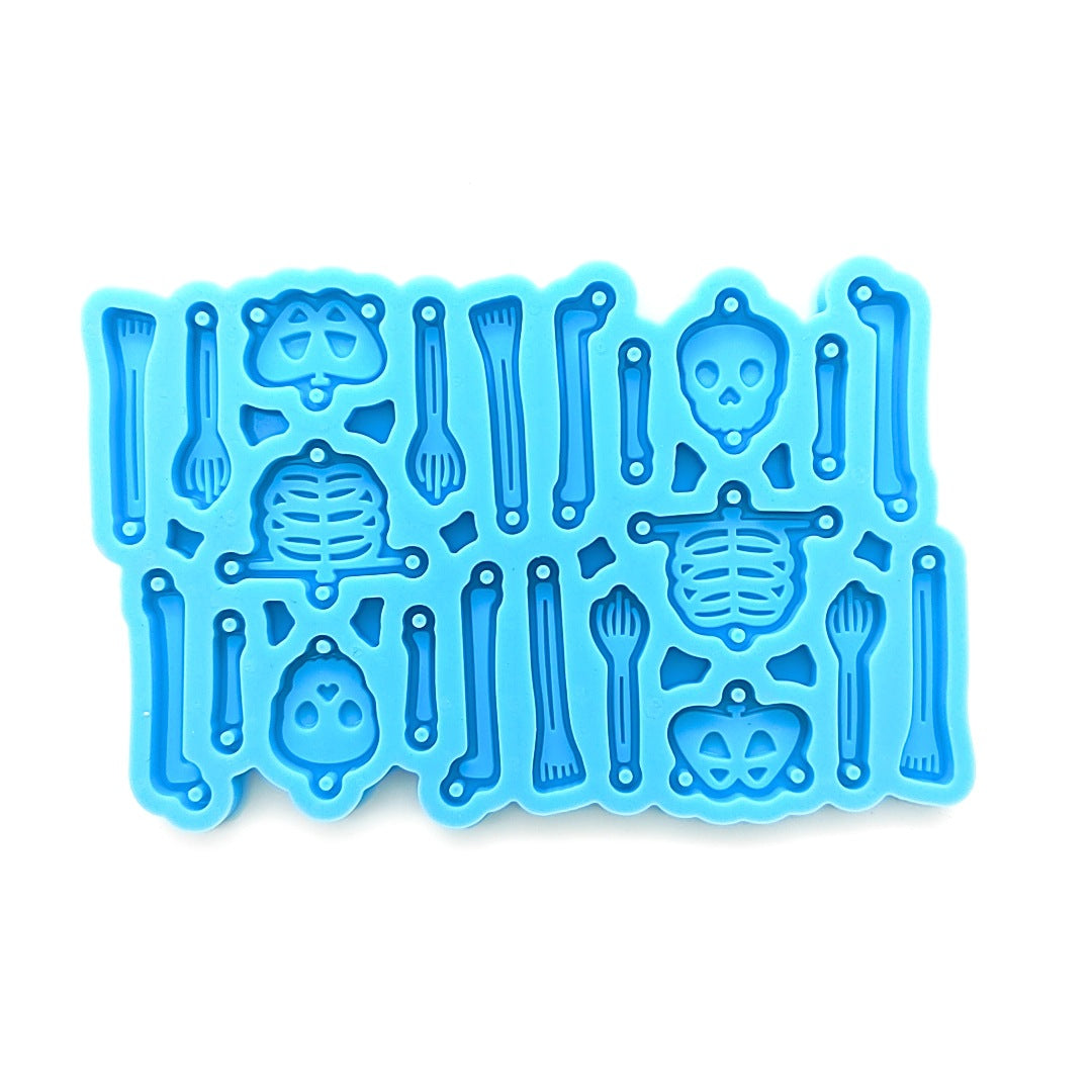 Skeleton Bones Silicone Mold – Resin, Chocolate & Halloween Crafts