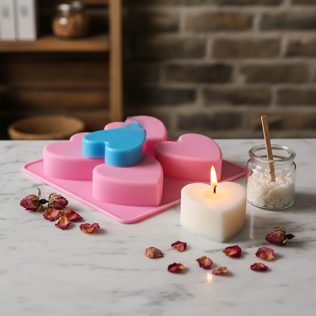 Heart Mold Candle Lifestyle