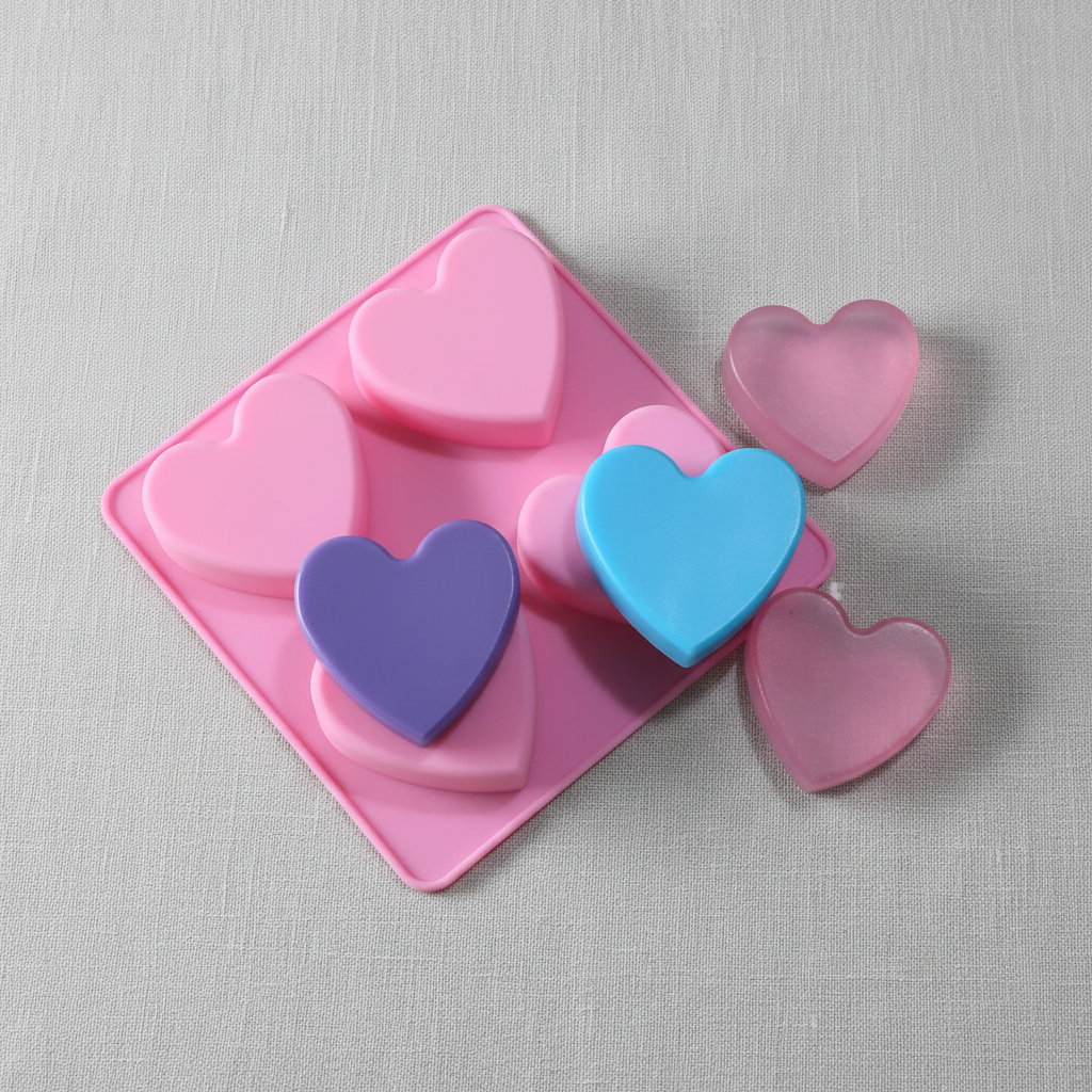 Heart Mold Resin Flat Lay