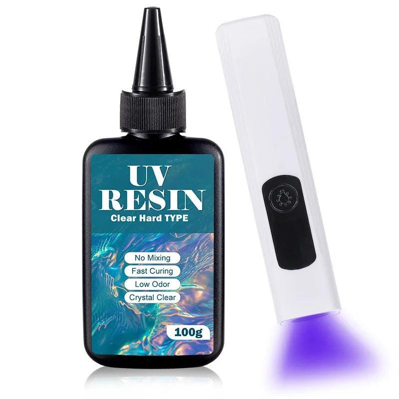 Uv Resin Kit – Fast Curing Clear Hard Resin For Jewelry Making, Casting (100G)