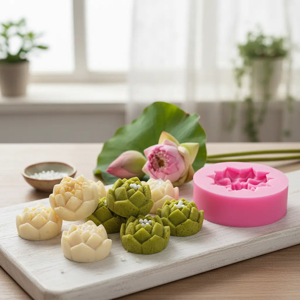 Lotus Flower Silicone Mold - Food Safe for Baking, Soap, Resin & Candles
