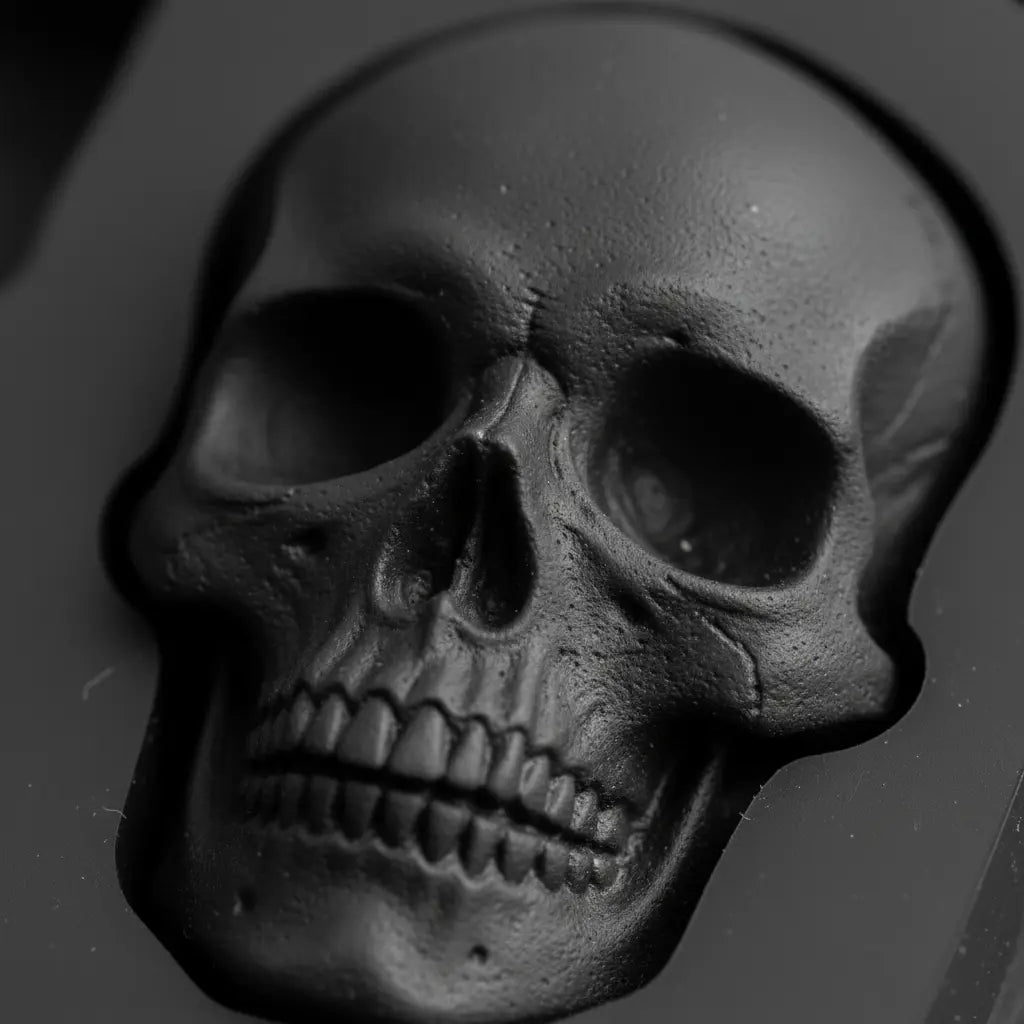 Black Silicone Skull Mold for Ice & Baking