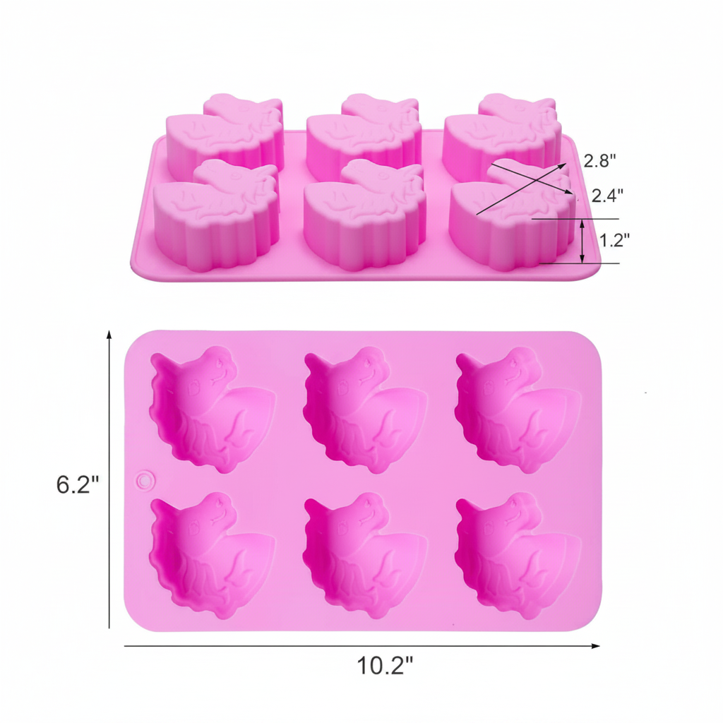 Unicorn Mold – Dimensions Shot