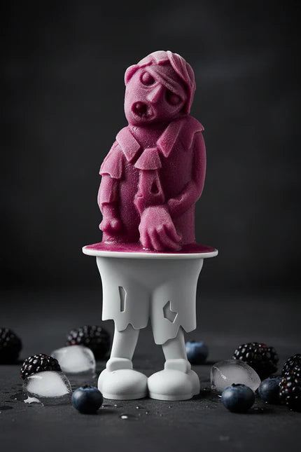 Zombie Popsicle Molds - 4-Pack with Skeleton Sticks