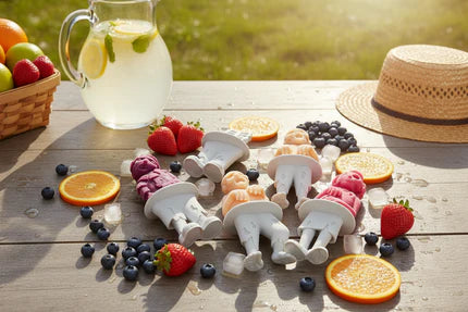 Zombie Popsicle Molds - 4-Pack with Skeleton Sticks